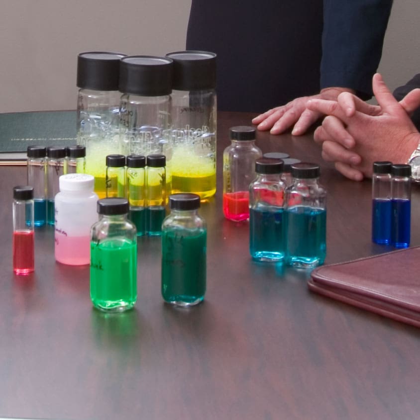 Custom Colorants being made in Laboratory